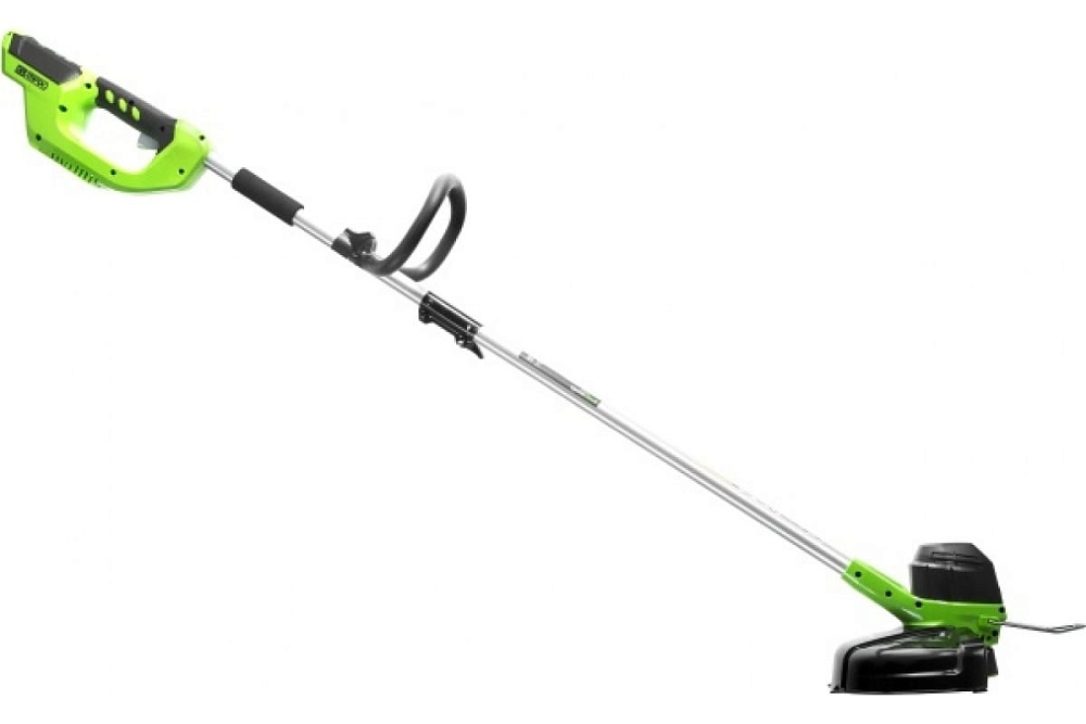 Триммер аккумуляторный Greenworks G40LTK4 40V (30 см) с АКБ 4 А.ч и ЗУ, арт. 2101507UB бесщеточный