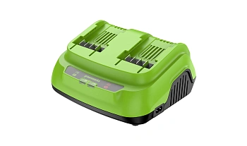Ультрабыстрое зарядное устройство Greenworks G24X2C8 для 2-х АКБ