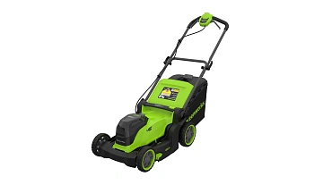 Газонокосилка аккумуляторная Greenworks GD24X2LM411